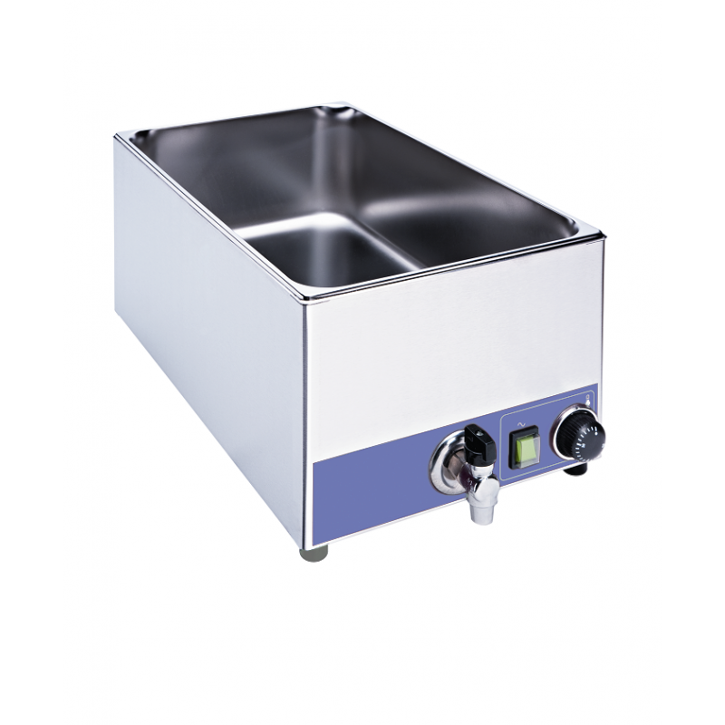 Bain marie de table professionnel avec vidange