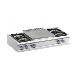 Cuisinière professionnelle 4 feux gaz