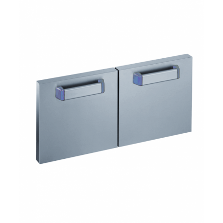 Lot de 2 portes pour support inox Optima 700