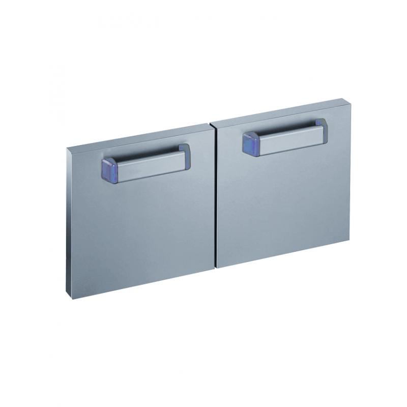 Lot de 2 portes pour support inox Optima 700