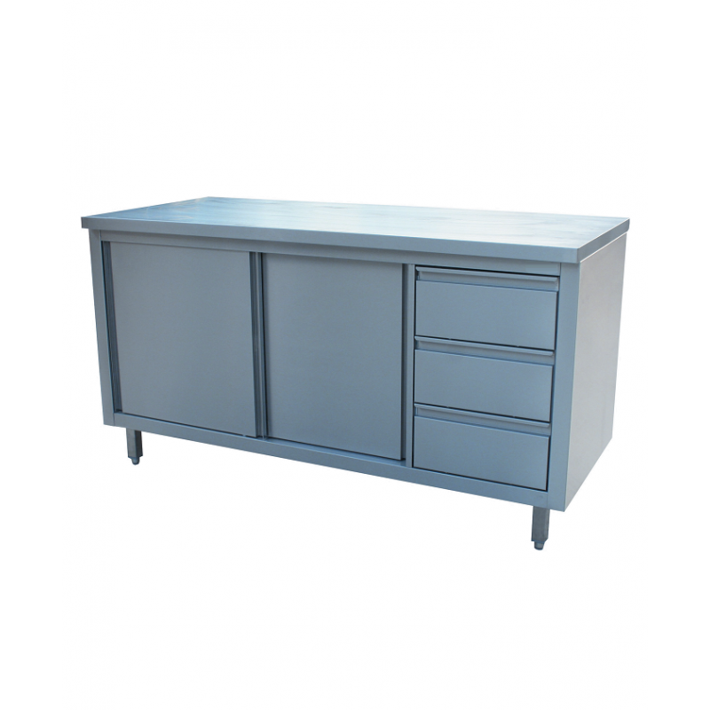 Réfrigérateur sous-Table en acier inoxydable, tiroir sous-Table