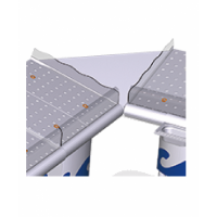 Angle pour etal a poissons 3087