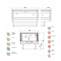 Bac bi temperature 4 faces vitrees black horizon 3733