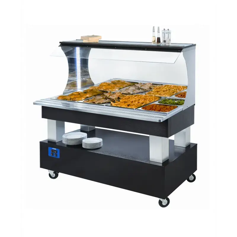 Buffet chauffant mural bain marie 4xgn11 1