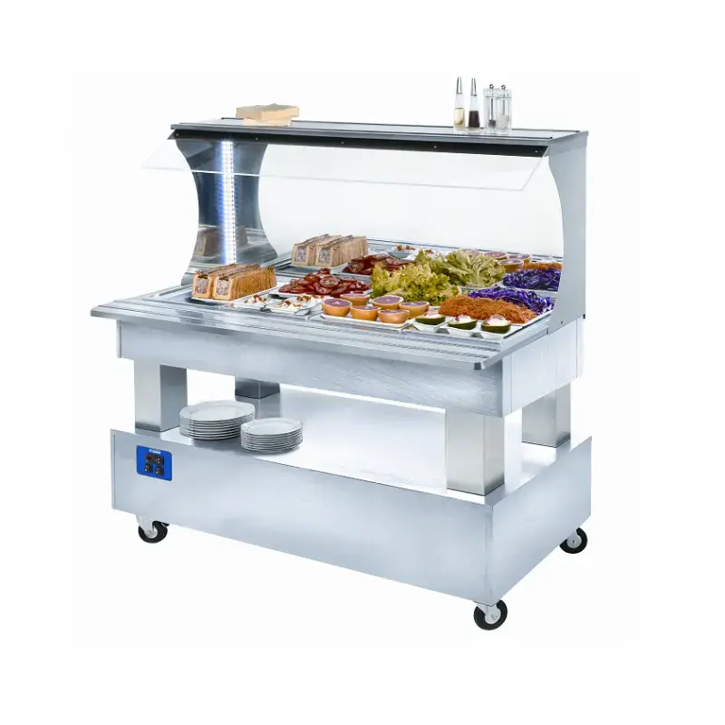 Buffet salad bar refrigere mural 4xgn11 1