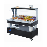 Buffet salad bar refrigere mural 4xgn11 1013