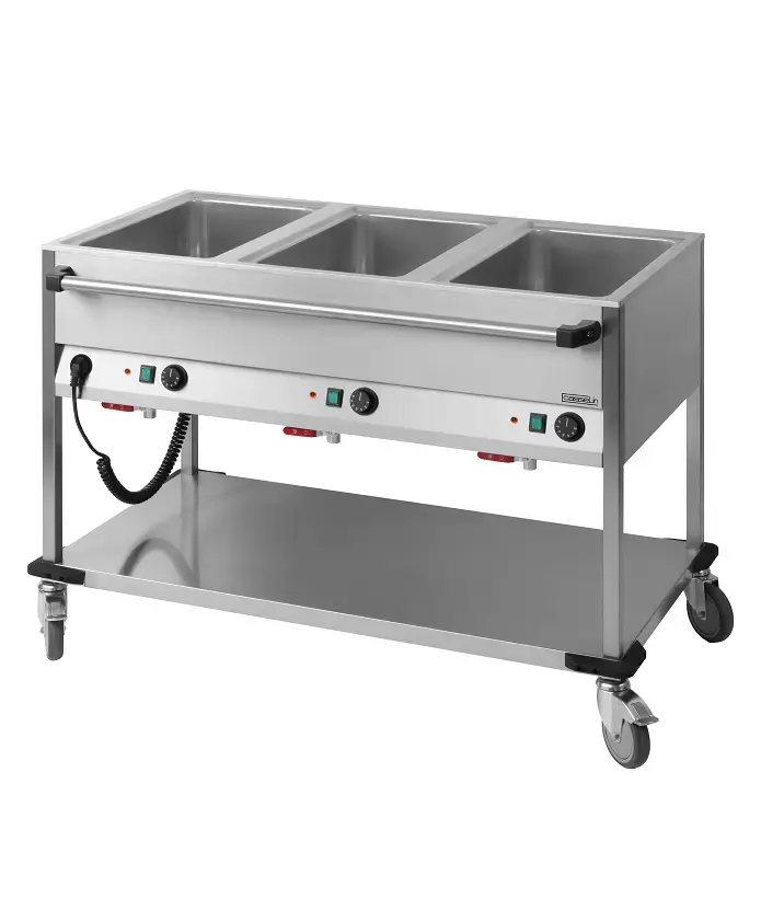 Chariot bain marie ccbm3h ema