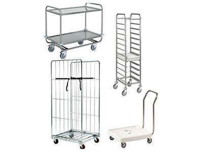 Chariot échelle inox, roll chariot et rayonnage inox professionnel