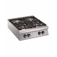 Cuisiniere gaz 2 a 6 feux vifs pour restaurants 3148