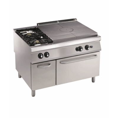 Cuisiniere gaz 2 bruleurs et taque coup de feu 3156