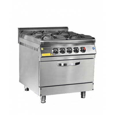 Cuisiniere gaz 4 feux sur four gaz 5619