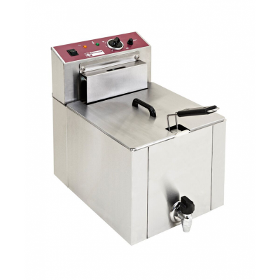 Friteuse electrique 12l avec robinet de vidange 560