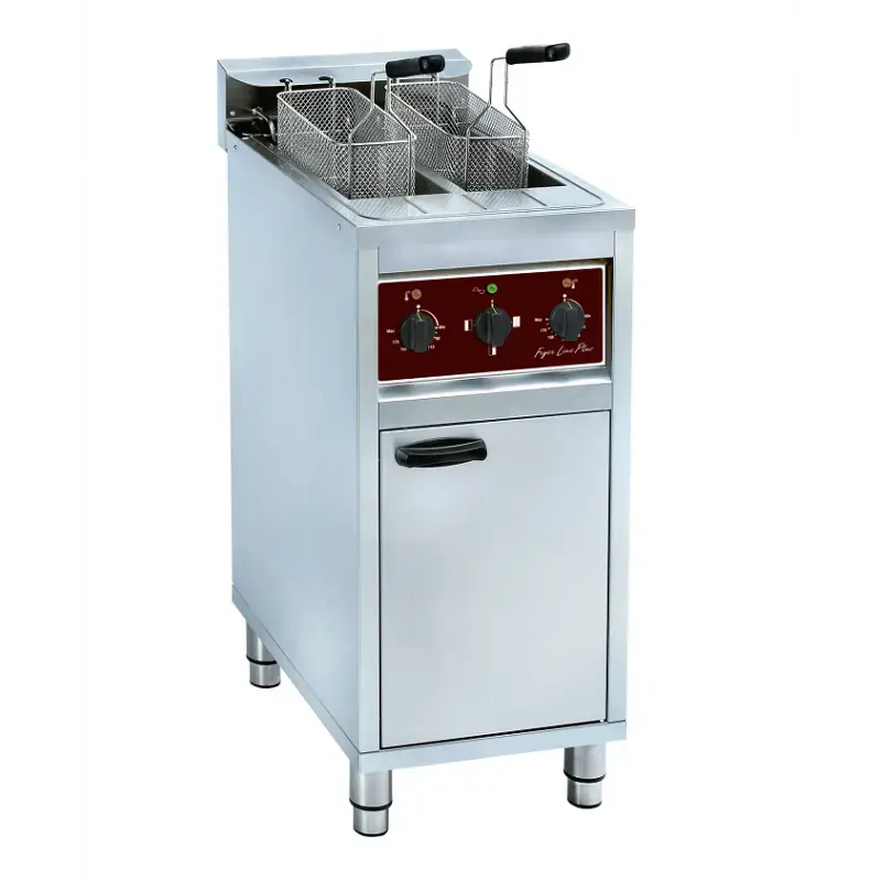 Friteuse electrique sur meuble 2x10 litres