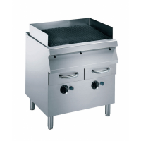 Grill vapeur gaz sur pietement largeur 400800mm 4932