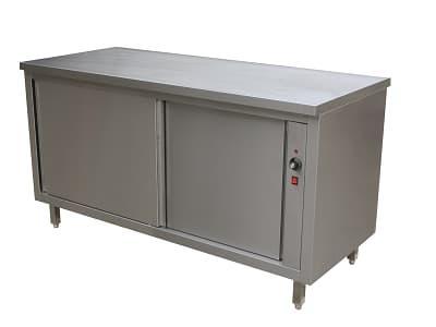 Meuble chauffant professionnel inox