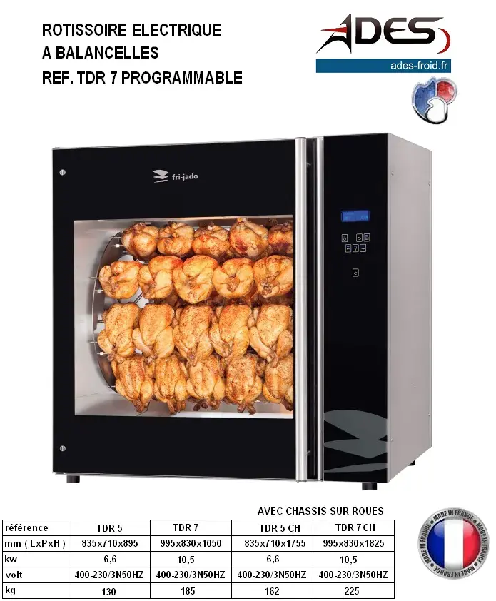 Rotissoire tdr7 programmable