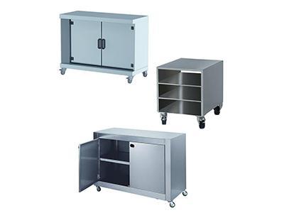 Support inox, piètement inox et soubassement inox professionnel