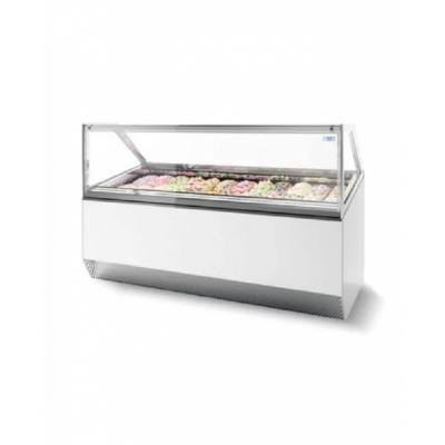 Vitrine panoramique pour 12 a 24 bacs a glace 5l 5129