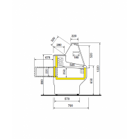 Vitrine refrigeree statique vitre bombee cordoba 4138